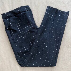 Cynthia Rowley Navy‎ Blue with White Diamonds Pants Size 6